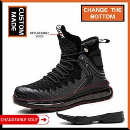 image-Mens Fashion Smash And Puncture Resistant Lightweight Air Cushion Shock Absorbing Shoes