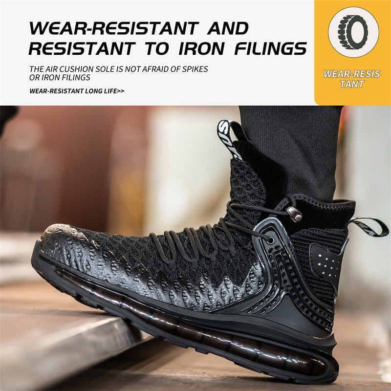 image-Mens Fashion Smash And Puncture Resistant Lightweight Air Cushion Shock Absorbing Shoes