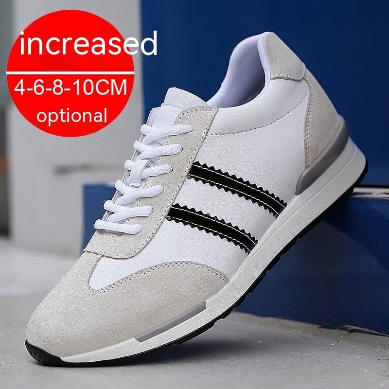 image-Breathable Casual Skateboard Shoes Trendy White Shoes Sports