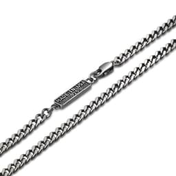 image-S925 Sterling Silver Retro Letter Necklace