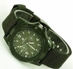 image-Somito GMT Braided Sports Watch - GEM Green, 40.5mm, Military