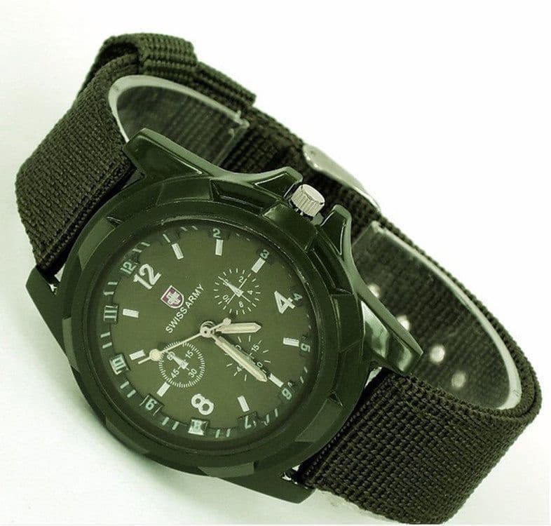 image-Somito GMT Braided Sports Watch - GEM Green, 40.5mm, Military