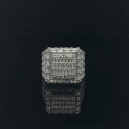 image-LUSTER 925 CZ YELLOW GOLD MENS ICED OUT RING | 9222452