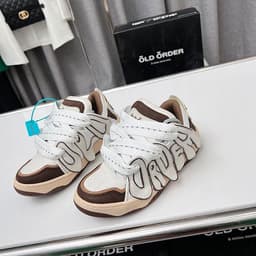 image-Round Colorblock Casual Sneakers Bread Shoes