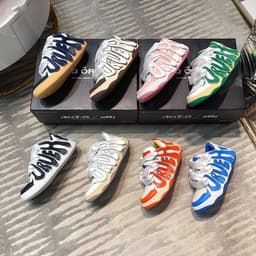 image-Round Colorblock Casual Sneakers Bread Shoes