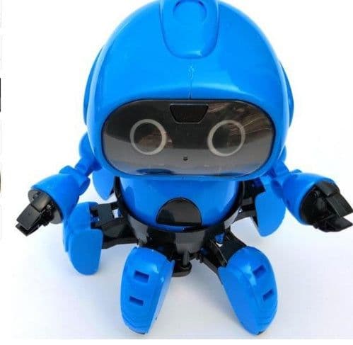 image-Assembling robot induction obstacle avoidance diy assembling toy small six robot model
