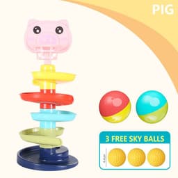 image-Turn Around and Play Fun Slides, Rolling Balls, Early Education Toys