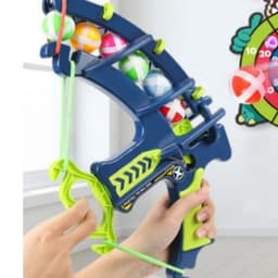 image-Dinosaur Catapult Sticky Ball Children's Bow And Arrow Toy Shooting