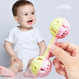 image-Newborn Early Education Hand Bell Baby Ring Toy Baby Hand Stick Ring Early Education Educational Toy