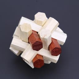 image-Kongming 3D Wooden Puzzles Luban Lock Chinese Unisex Geometric Shape Toy Creative Brain Teaser Unlock Toy Gift for Kids Adult