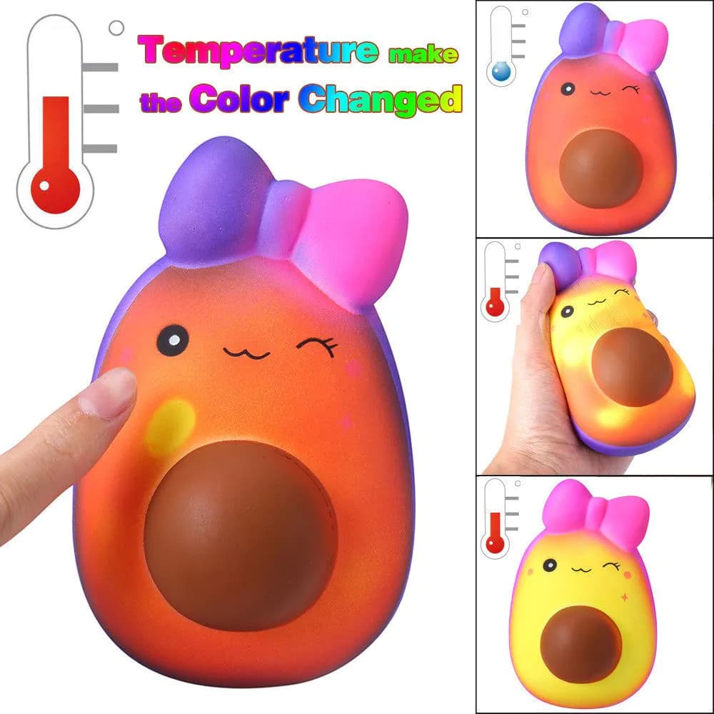 image-Slow Rebound Toys Temperature Change Color Fruit Bow Temperature Change Toys