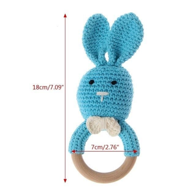 image-Baby rattles crochet diy material package hand-knitted doll creative gift