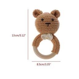 image-Baby rattles crochet diy material package hand-knitted doll creative gift