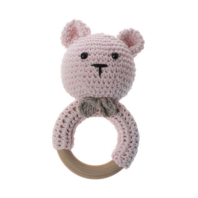 image-Baby rattles crochet diy material package hand-knitted doll creative gift