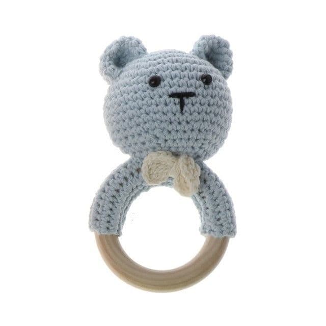 image-Baby rattles crochet diy material package hand-knitted doll creative gift