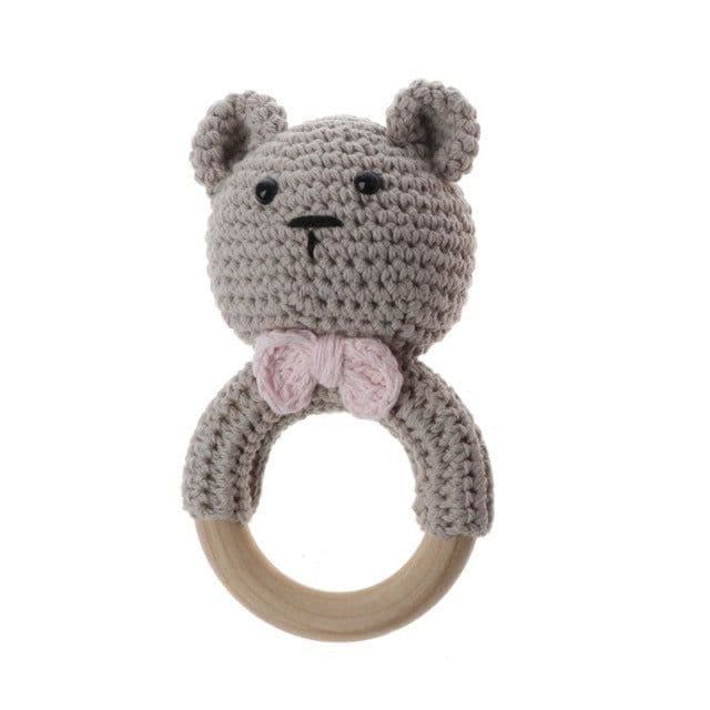 image-Baby rattles crochet diy material package hand-knitted doll creative gift