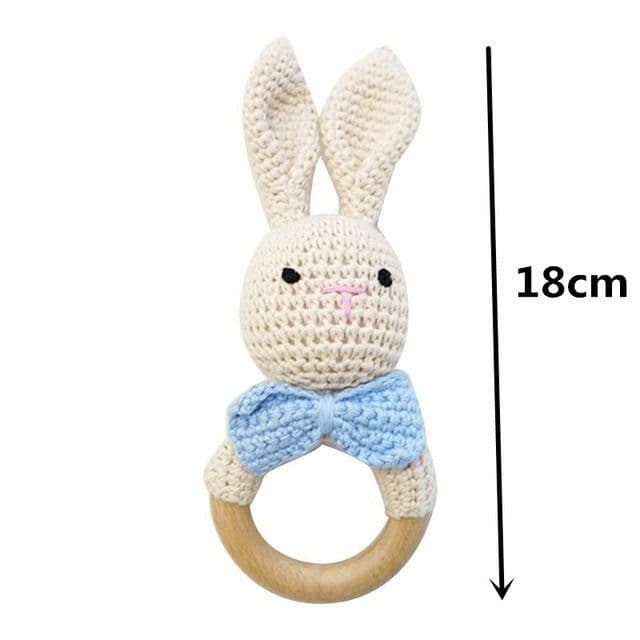 image-Baby rattles crochet diy material package hand-knitted doll creative gift