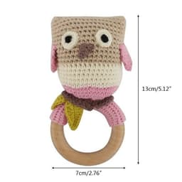 image-Baby rattles crochet diy material package hand-knitted doll creative gift