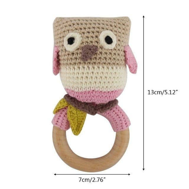 image-Baby rattles crochet diy material package hand-knitted doll creative gift