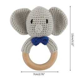 image-Baby rattles crochet diy material package hand-knitted doll creative gift