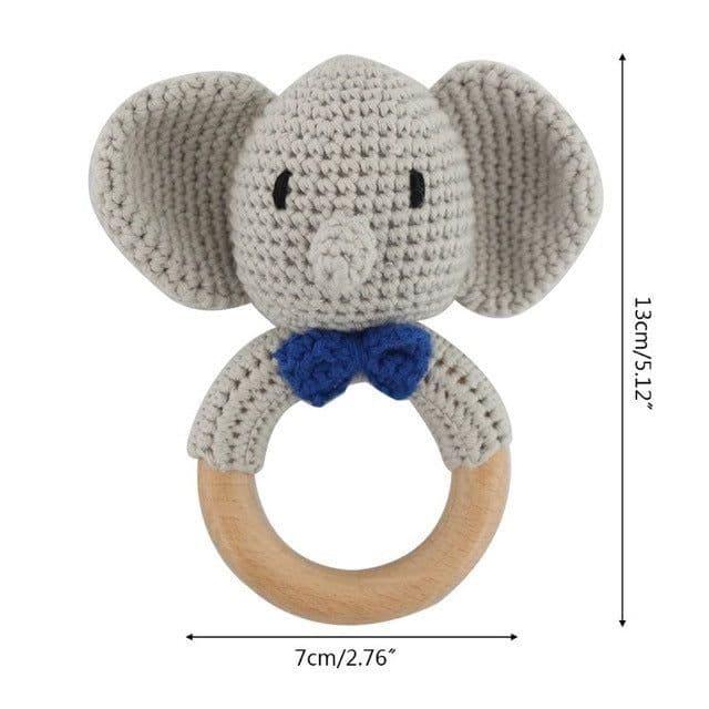 image-Baby rattles crochet diy material package hand-knitted doll creative gift