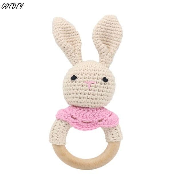 image-Baby rattles crochet diy material package hand-knitted doll creative gift
