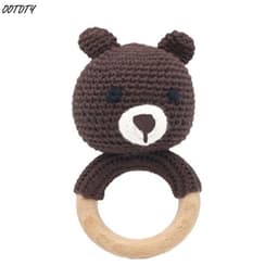 image-Baby rattles crochet diy material package hand-knitted doll creative gift