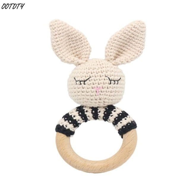 image-Baby rattles crochet diy material package hand-knitted doll creative gift