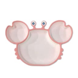 image-Toddler Silicone Dinner Plate Cartoon Baby Anti-Fall And Anti-Scalding Household Baby Food Supplement Eating Cute Divided Healthy Tableware