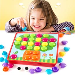 image-Children's button assembled educational toys
