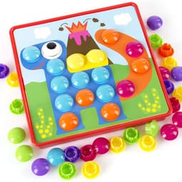 image-Children's button assembled educational toys