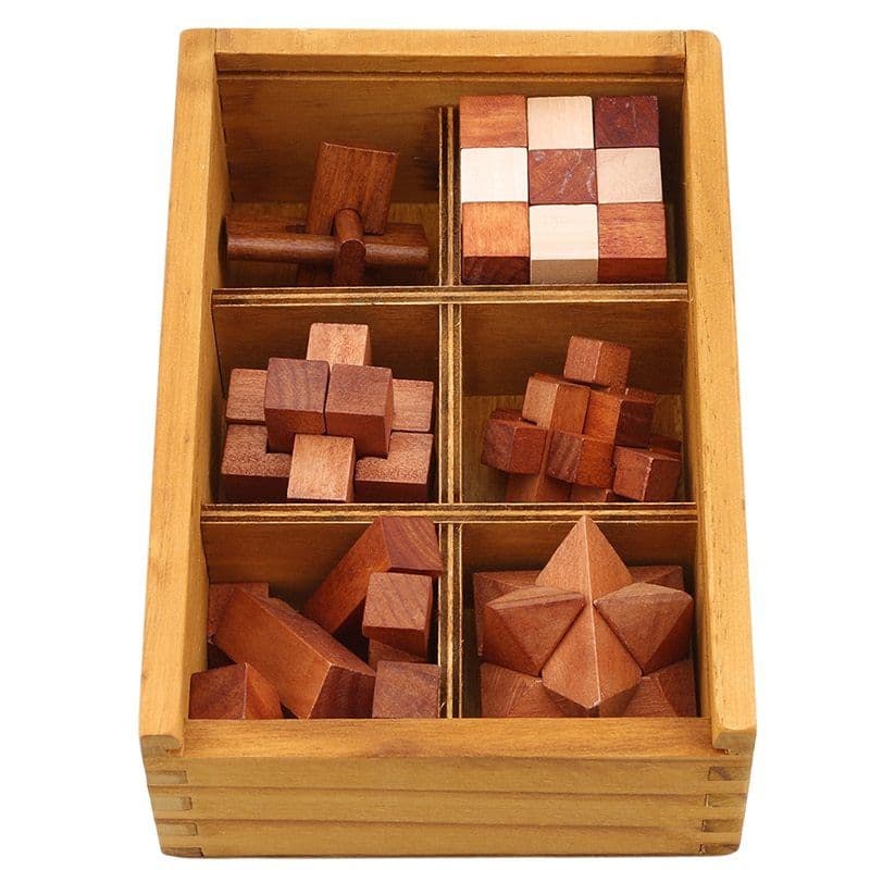 image-Wooden Lock Game Toy For Children Adults
