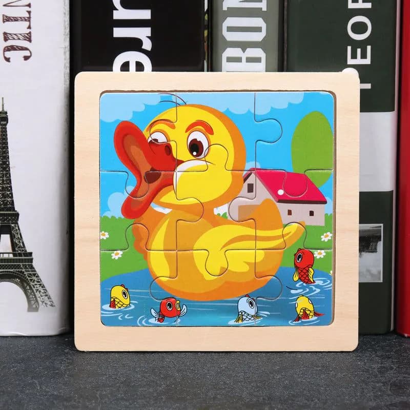 image-Children's Toy Educational Zodiac Wooden Puzzle