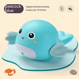 image-Baby Bath Toys Children Playing Water Small Yellow Duck Swimming Playing Water Little Duck Little Turtle