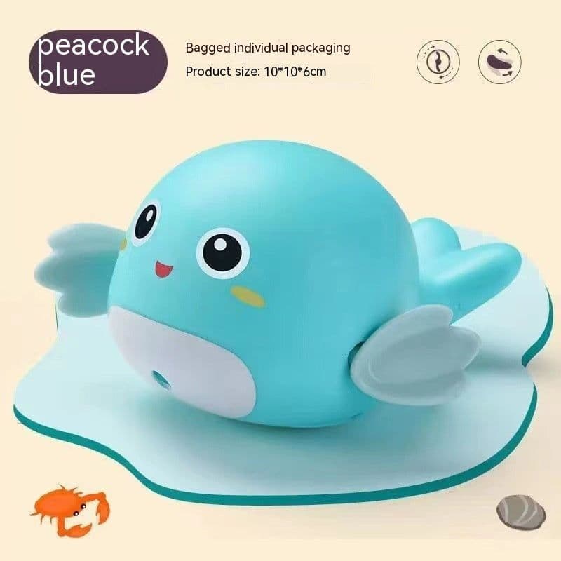 image-Baby Bath Toys Children Playing Water Small Yellow Duck Swimming Playing Water Little Duck Little Turtle