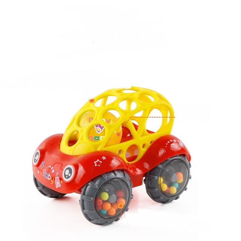 image-Bobo Car Baby Bell Grip Soft Toy Baby Teether Hand Catch Ball