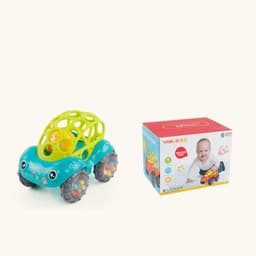 image-Bobo Car Baby Bell Grip Soft Toy Baby Teether Hand Catch Ball