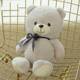 image-Cute Navy Bear Doll Ribbon Bear Teddy Bear Doll Doll Custom Plush Toy Grab Machine Doll Wholesale