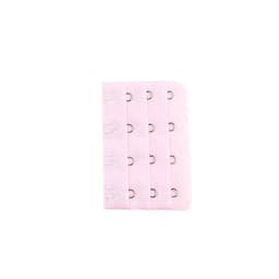 image-Pink Cotton Bra Extender With Three Buckles And Four Hooks
