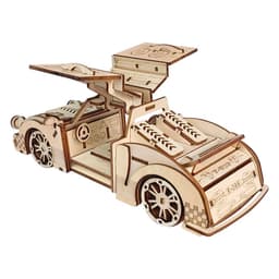 image-Handmade DIY Wooden Sports Car Model 3D Puzzle Puzzle
