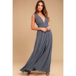 image-Women's Fashion Deep V Sleeveless Long Dress