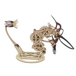 image-Mechanical Hummingbird 3D Stereo Wooden Painting Puzzle Hand-assembled Toys Crafts