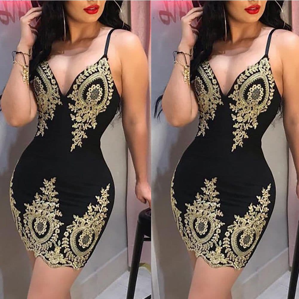 image-Sexy Suspender Dress Ladies Party Club Ladies