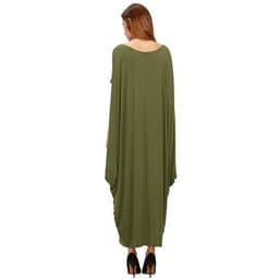 image-Loose Dress Cross-border Aliexpress Amazon Wish Explosion Solid Color Pleated Long Skirt