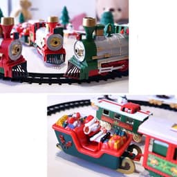 image-Children's Electric Educational Toys Christmas Train Baking