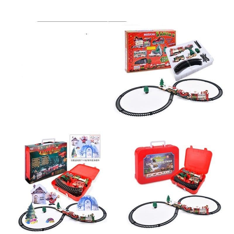 image-Children's Electric Educational Toys Christmas Train Baking
