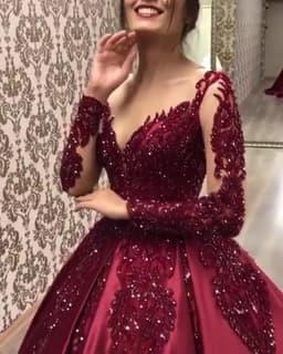 image-new European and American foreign trade women's independent station hot stamping big swing sexy long dress tailing banquet evening dress
