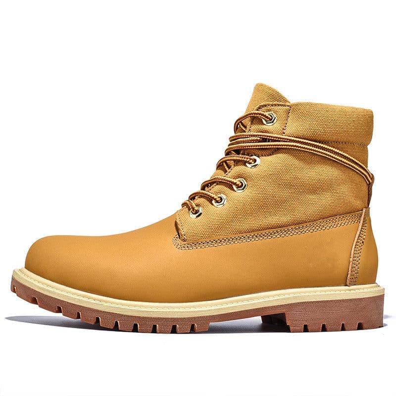 image-Women's Autumn And Winter High Top Work Boots Outdoor Fleece