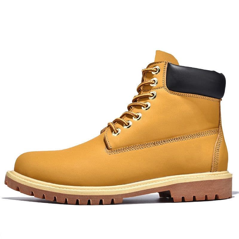 image-Women's Autumn And Winter High Top Work Boots Outdoor Fleece