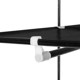 image-69" Portable Clothes Closet Non-Woven Fabric Wardrobe Double Rod Storage Organizer Black